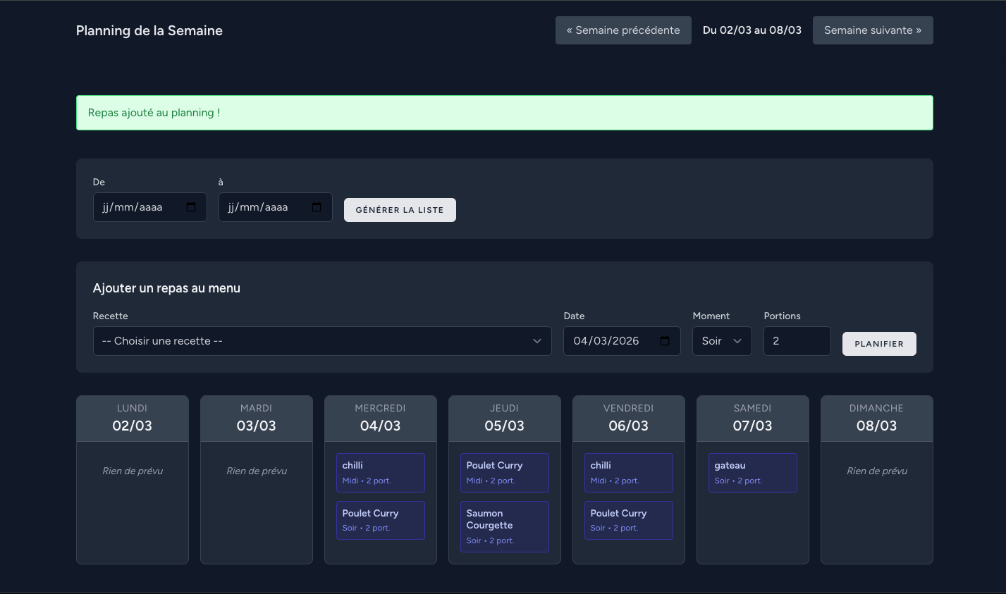 Kitchen Management - MVP Laravel